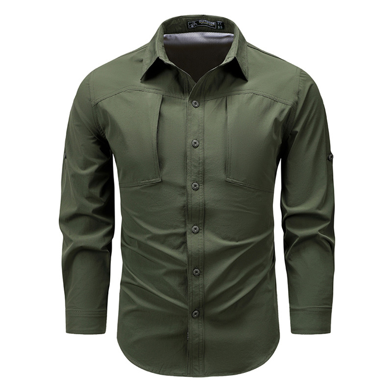 Camisas masculinas de manga co - Tactical Military Shirt Cargo avaliação e preço