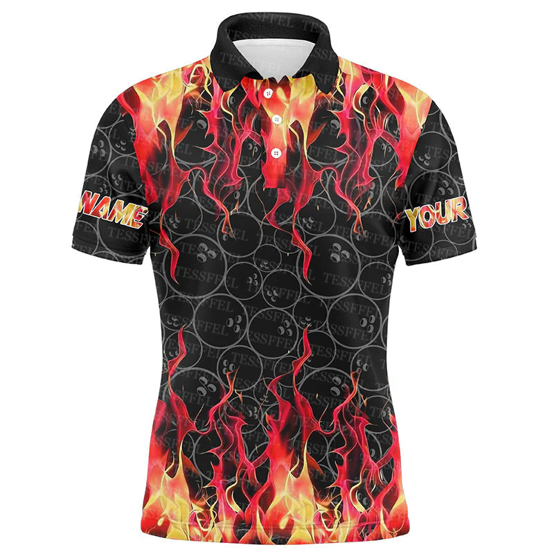 Nome personalizado graffiti ch - Short Sleeve Bowling Shirt Retro avaliação e preço